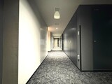パークタワー芝浦ベイワードアーバンウイング 内廊下。