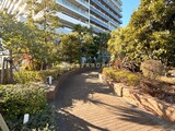 ブリリア有明シティタワー 敷地内アプローチ。