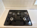 プレミアステージ笹塚 キッチン3口ガスコンロ。