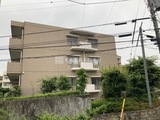 HF馬込レジデンス 緑に囲まれた前面道路から見たマンション外観