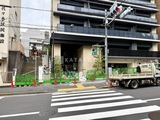 ザ・パークハビオ代々木 エントランス部分前面道路から。