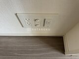 RJRプレシア蒲田 天井に設置されたコンセントと照明スイッチ