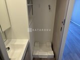 RJRプレシア蒲田 洗面台と洗濯機置き場を備えた清潔感のある水まわり空間