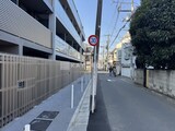 プライムブリス品川旗の台 外観前面道路写真。