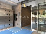 ステラテラス 明るいエントランスホールに設置されたメールボックスとエレベー