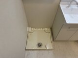ステラテラス 洗濯機置き場とコンパクトな洗面台がある脱衣スペース