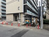 ウエリスアーバン住吉ウエスト 外観前面道路写真。