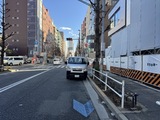 ルフォンプログレ北新宿 外観歩道写真。