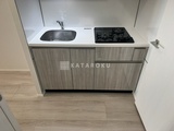 ダフィット錦糸町 コンパクトなシンク付きのガスコンロ完備キッチン