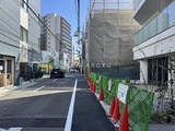 プライムブリス品川中延 外観と前面道路写真