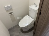 グランパセオ蒲田3 温水便座付きトイレと手洗いカウンターが備わった清潔感のあるト