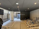 グランジット月島TOKYO BAY 自転車置場とペット用スペースを備えた共用部