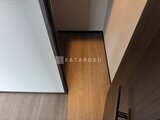 グランジット月島TOKYO BAY 落ち着いた色合いの廊下と温かみのある木目フロアの様子