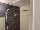 グランカーサ住吉3 シックな石柄タイルが特徴のシャワーブース
