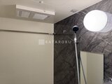 グランカーサ住吉3 大理石調の壁面と照明が印象的なシャワールーム