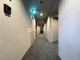 ビューテラス茗荷谷 白を基調とした清潔感のある共用廊下の様子