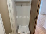 CREATIF蔵前 洗濯機置き場とパンをそなえたユーティリティスペース