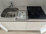 リテラス南千住サウス ガスコンロと水栓、食器洗浄機付きのコンパクトキッチン