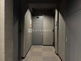 エスレジデンス千住大橋ブロード 落ち着いた色調でまとめられたエレベーターホール