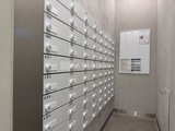 プレディアコート北千住 整理整頓された郵便受けが設置された共用部の様子