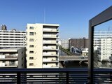 パークアクシス住吉ガーデンスクエア バルコニーから見た周辺の建物群と開放的な眺望
