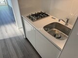 ES-Grande錦糸町ザ・クラス ガスコンロと大型シンクを備えたコンパクトキッチン