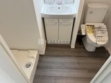 ES-Grande錦糸町ザ・クラス 洗面台と温水洗浄便座がある落ち着いたトイレ空間