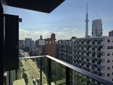 ES-Grande錦糸町ザ・クラス バルコニーから見た都市風景とスカイツリー