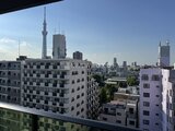 ES-Grande錦糸町ザ・クラス バルコニーから見た都心のスカイラインと周辺街並み