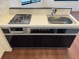 ES-Grande門前仲町デュオ ガスコンロとシンク付きの機能的なキッチン