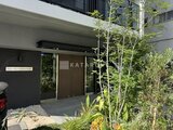 プライムブリス森下スタジオ 緑を配した開放的なエントランス前の庭園スペース