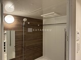デュオメゾン品川戸越 木目調のアクセント壁が落ち着いた印象のバスルーム
