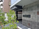 コンフォリア・リヴ文京千駄木 石張りの壁面とグリーンが調和したエントランスアプローチ