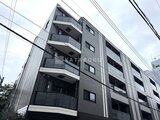 スタイリオ東品川 モダンなデザインのマンション外観、バルコニー付きの立面