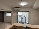 スタイリオ東品川 リビングダイニングから眺めるバルコニー付きの開放的な室内空間
