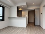スタイリオ東品川 オープンキッチン付きのモダンなリビングダイニング