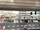 シーフォルム板橋3 駅前の交差点を見下ろす、交通量多い立地の窓からの眺め