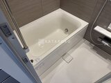 シーフォルム板橋3 明るい色調の壁とグレータイルの清潔感あるバスルーム