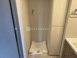 ハイズ三ノ輪2 洗濯機置き場とシャワー室を備えた落ち着いた浴室周辺の様子