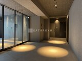 コンフォリア・リヴ駒込西ヶ原 採光豊かなエレベーターホールと廊下の共用スペース