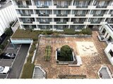 コンフォリア高島平 上空から見た中庭のオープンスペース