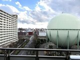 コンフォリア高島平 高層階からのバルコニーで見た都市景観と空の広がる眺望