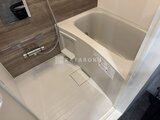 エクサム赤坂 浴槽と広々したバスルームの様子