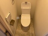 ジェノヴィア竹ノ塚 温かみのある壁色の清潔なトイレ空間