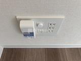 グランクレイエル両国 天井埋め込み型の照明スイッチとコンセント