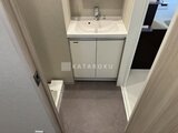 ラヴィエール新板橋 白を基調とした清潔感のあるコンパクトな洗面空間