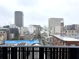 ガーデンザヴィス門前仲町 バルコニーからの都市風景、開放的な景観が広がる様子