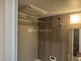ラティエラ武蔵小山レジデンス 木目調パネル張りの広めのシャワールーム