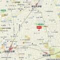 ラペルラ自由が丘2 駅周辺の地図上に示された物件の立地位置