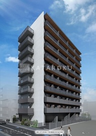 ルネフラッツ新小岩 青空を背景にした現代的なマンションの外観